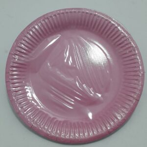 PLATO ROSADO CLARO 18CM X 10 UNIDADES