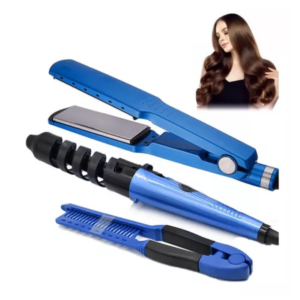 Combo Nano Titanium Plancha, Peine Y Riz