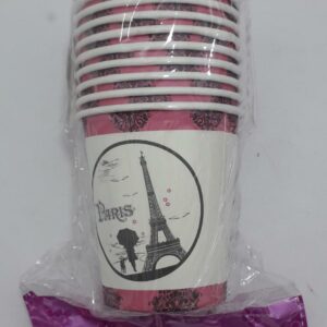 VASO  TEMATICO TORRE PARIS  BLANCO X10