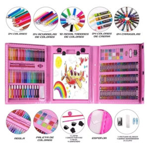 Set De Arte Niños Maleta 208 Piezas Cray