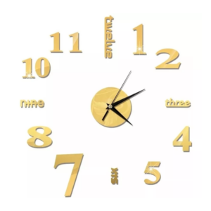 Reloj Pared Mensaje Personalizado