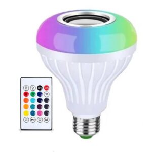 Bombillo parlante bluetooth luces multic