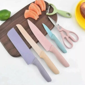 Set de cuchillos colores x 6