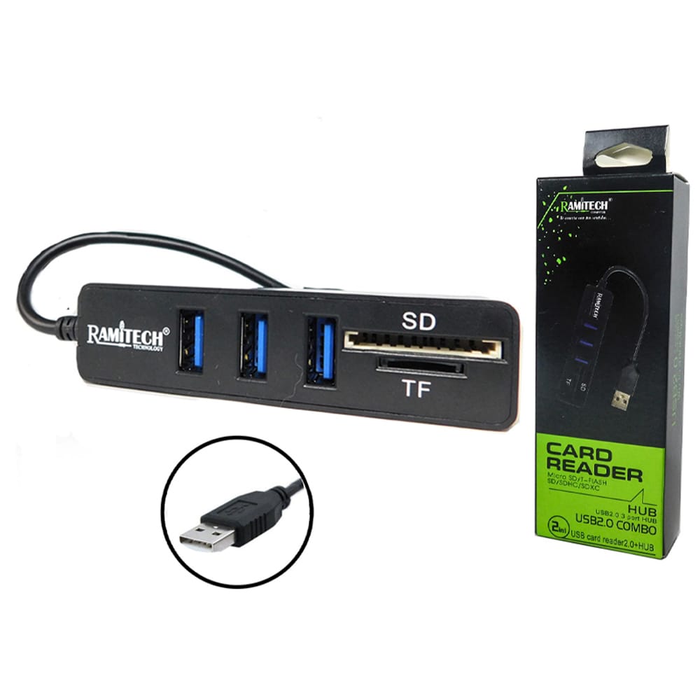 GR-5PORT MULTIPUERTO RAMITECH USB Y SD