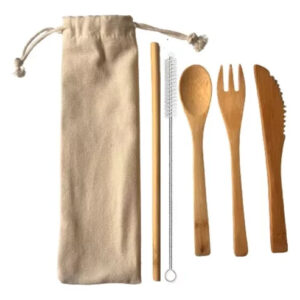 Set DeCubiertos De Bambú Sencillo PAQX10