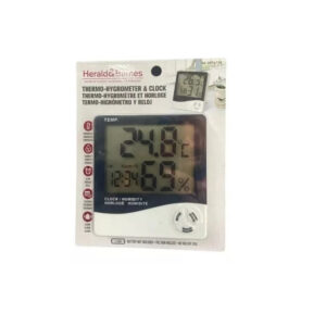 Termohigrometro Y Reloj Medidor Humedad