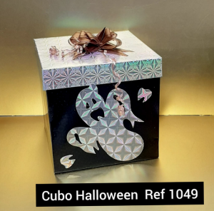 CAJA CUBO HALLOWEEN 20X20 CM