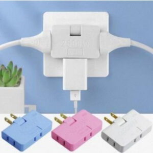 Adaptador De Toma  3 Salidas 180 Grado