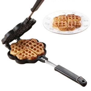 Sartén Para Waffles Corazón Antiadhernte