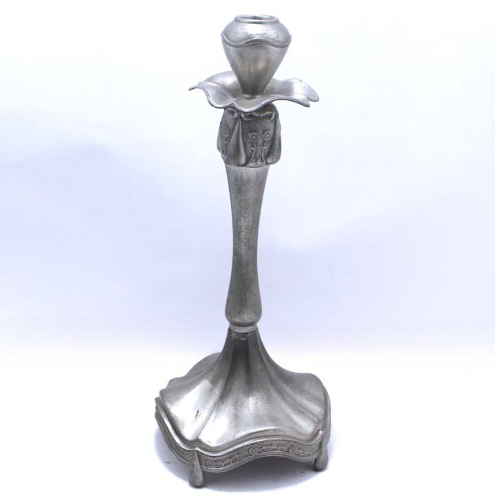 Candelabro Flor en Electro plata