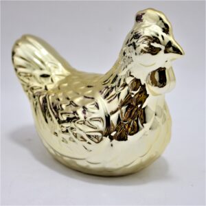 Adorno decorativo Gallina en porcelana