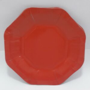 PLATO ROJO CARTON 18CM X 10 UNIDADES