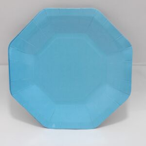 PLATO HEXAGONAL AZUL CLARO 23 CM X 10