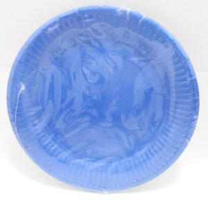 PLATO CARTON AZUL OSCURO 18CM X 10 UNID