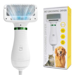Cepillo secador para perro 2 en 1