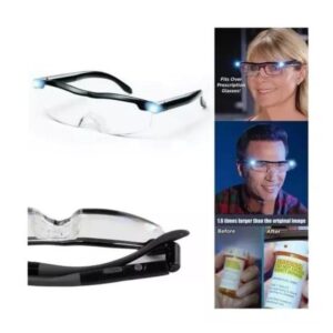 Gafas lupa visión con luz y aumento