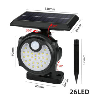 LAMPARA CON PANEL SOLAR PARA INTERIORES