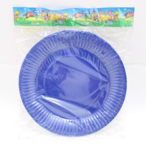 PLATO AZUL OSCURO BOLSA 18CMX 10 UNIDAD