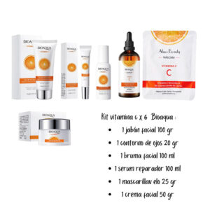 Kit de vitamina c x6 Bioaqua antimanchas