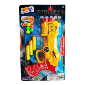 Pistola Lanza Pelotas Dardos Juguete Des
