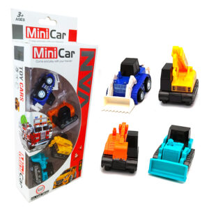 Carros De Cuerda Mini Juguete Set X4 Con