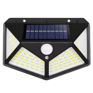Lampara Solar 100 Led Recargable Luz Sen