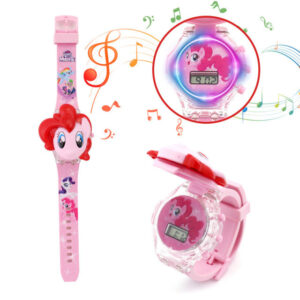 Reloj Niños Digital Luz Sonido Tapa Infa