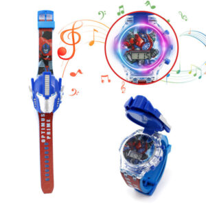 Reloj Niños Digital Luces Sonido Tapa In