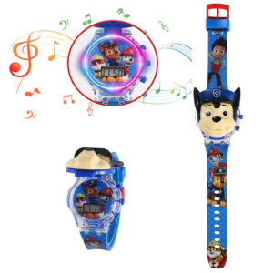 Reloj Niños Digital Luces Sonido Tapa Pa