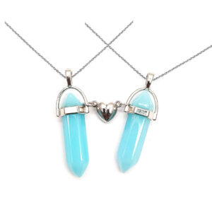 Collar Cuarzo Luminoso Grande Pareja
