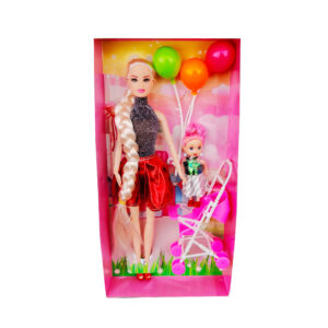 Muñeca Princesa Vestido Coche Globo
