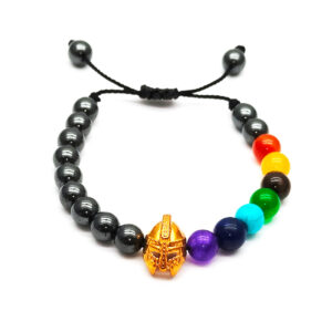 Pulsera 7 Chakras Cuarzos Gladiador