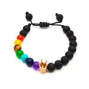 Pulsera 7 Chakras Cuarzos King Or Queen