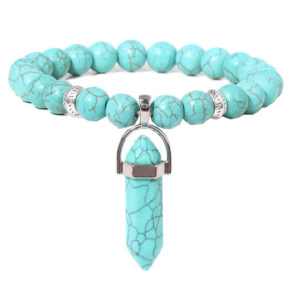 Pulsera Cuarzo Pendulo Turquesa