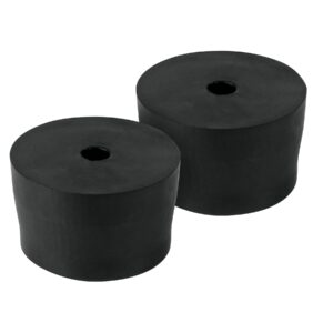 2 Patas De Goma Para Compresor Truper