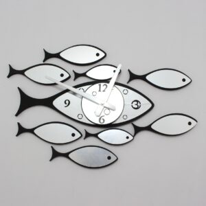 Reloj de pared peces 3D