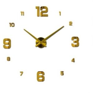 Reloj de Pared 3D Dorado