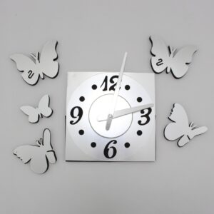 Relojería de Pared Mariposa 3D relieve