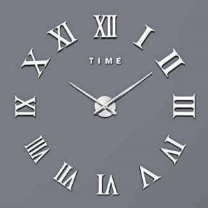 Reloj de Pared 3D números romanos