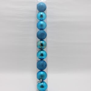 Bolas navideñar x9 azul