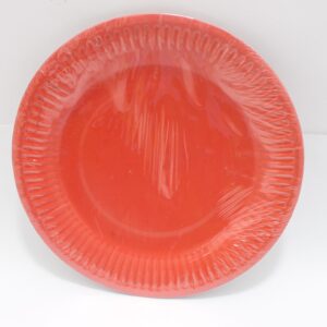 PLATO ROJO  18CM X 10 UNIDADES