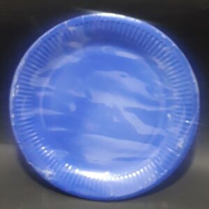 PLATO CARTON AZUL OSCURO 23CM X 10 UNID