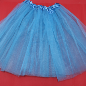 Falda Azul unicolor estilo tutu 40cm