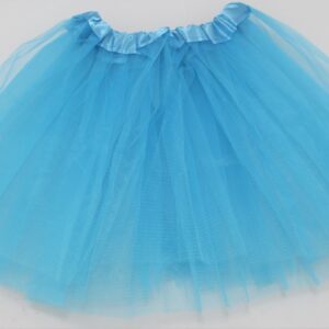 Falda Azul unicolor estilo tutu 30cm
