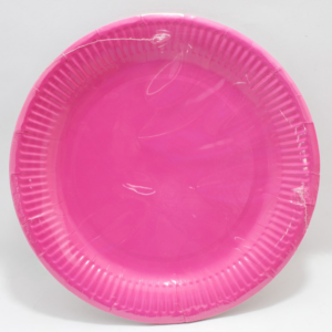 PLATO FUSCIA  23CM X 10 UNIDADES