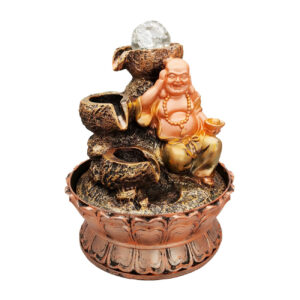 Fuente De Agua Buda Sonriente Abund 0362