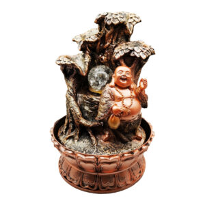 Fuente De Agua Buda Sonriente Arbol 0350