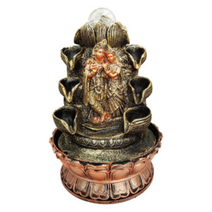 Fuente De Agua Shiva Y Parvati Flor 0341