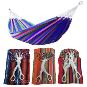 Hamaca De Colores Tejida Aros Metálica3M