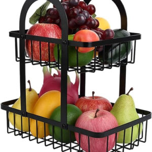 Cesta De Frutas De 2 Niveles